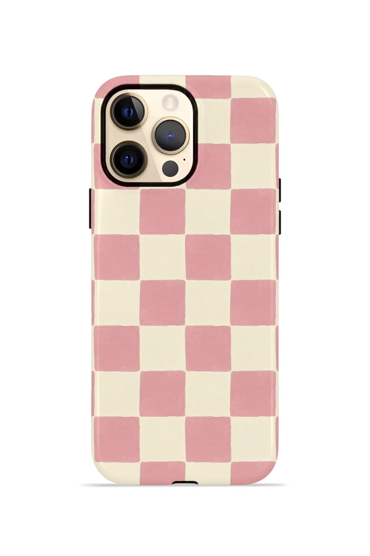 iPhone 12 Pro Vorian Çift Katmanlı MagSafe Kılıf Blush Checker