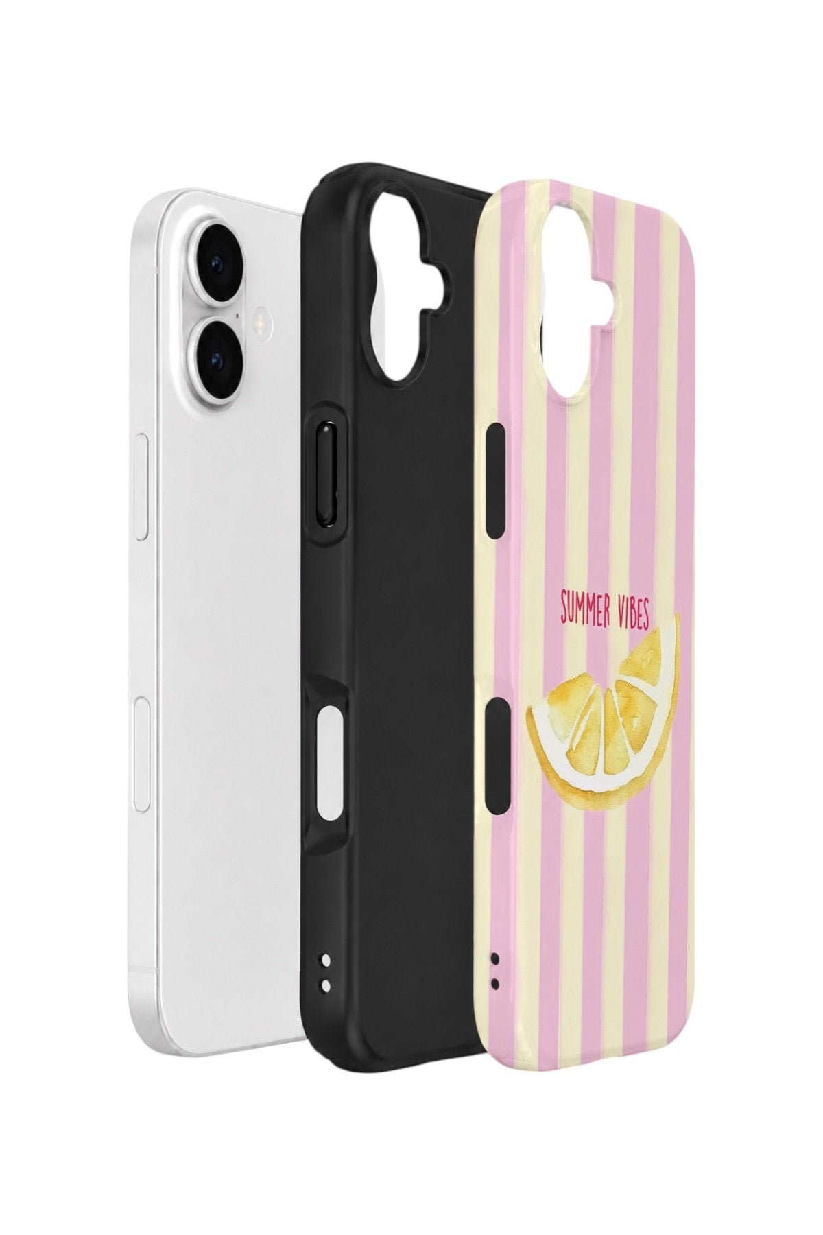 iPhone 16 Plus Vorian Çift Katmanlı Kılıf Summer Vibes Lemon