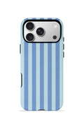 iPhone 17 Pro Vorian Çift Katmanlı MagSafe Kılıf Blue Gelato Stripe