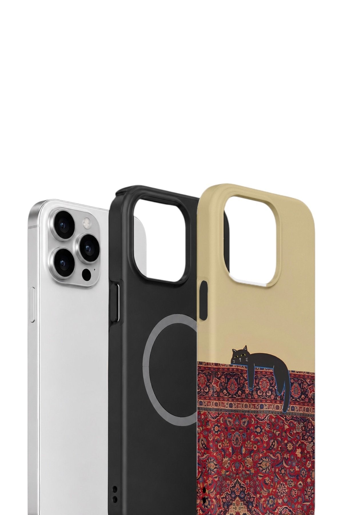 iPhone 14 Pro Vorian Çift Katmanlı MagSafe Kılıf Persian Cat Lounge