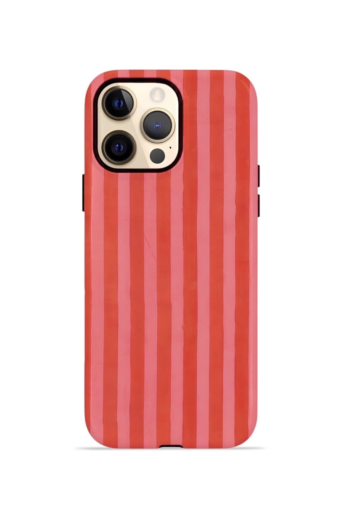 iPhone 12 Pro Max Vorian Çift Katmanlı Kılıf Tomato Red Stripe
