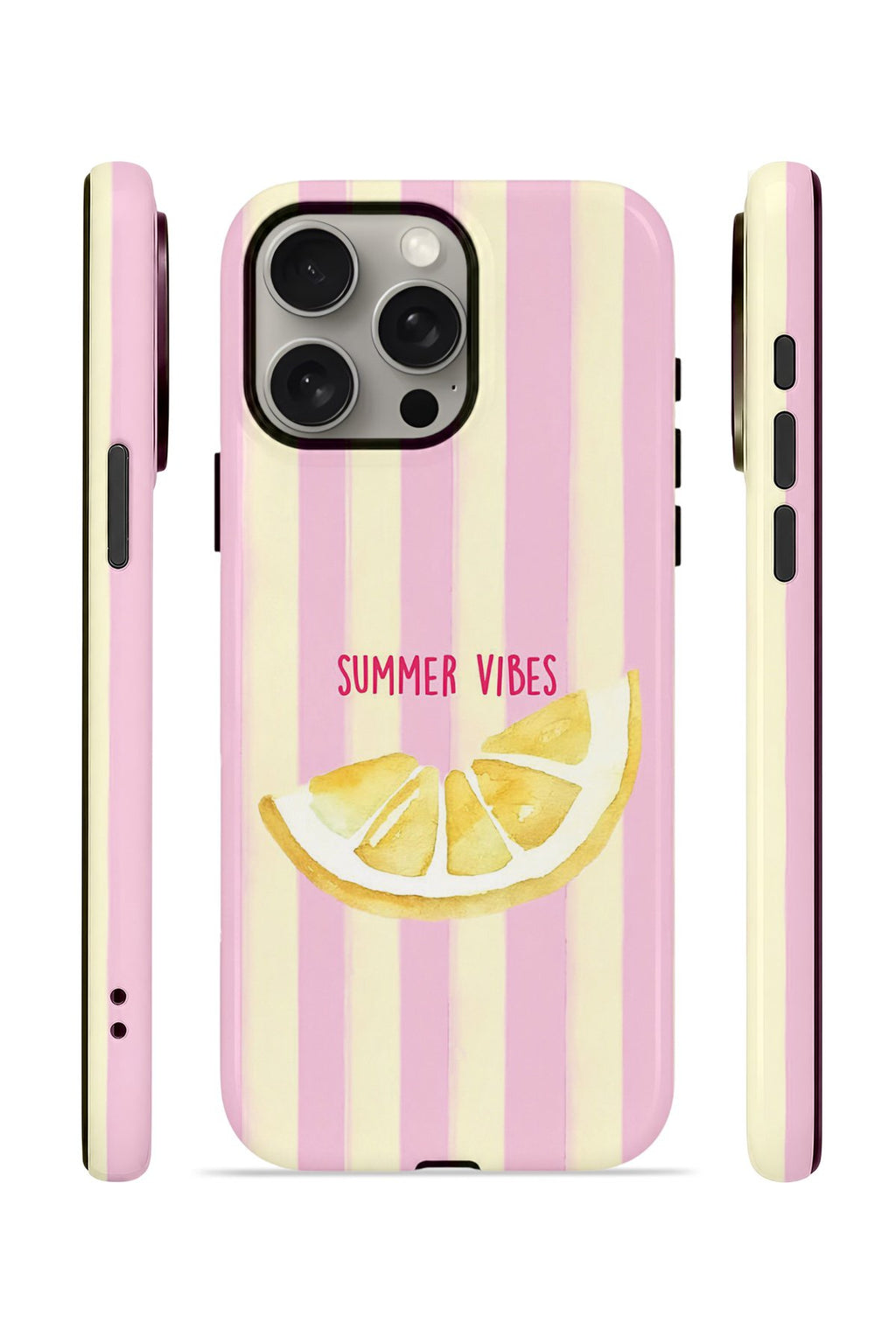 iPhone 15 Pro Max Vorian Çift Katmanlı MagSafe Kılıf Summer Vibes Lemon