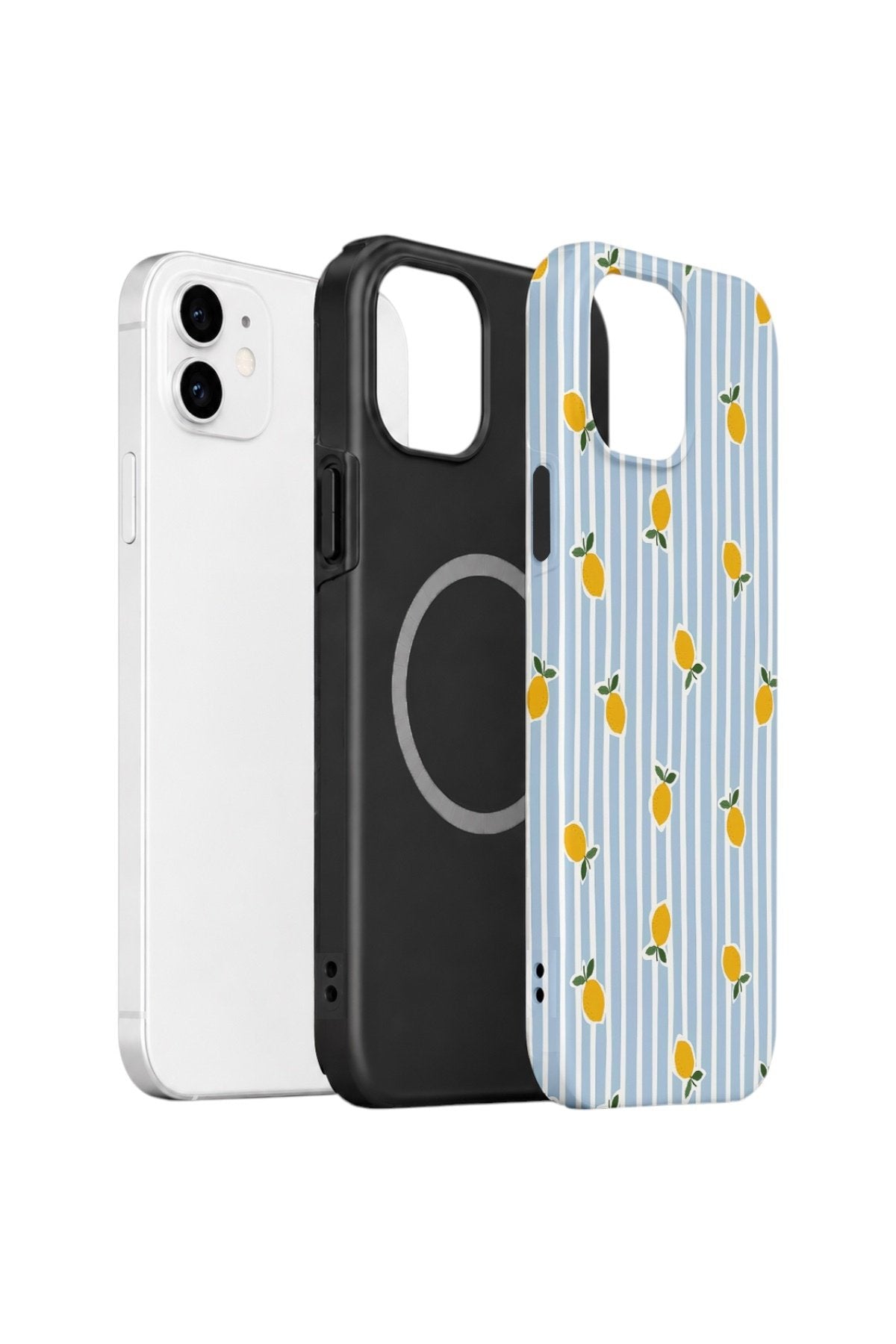 iPhone 11 Vorian Çift Katmanlı MagSafe Kılıf Tiny Lemon Rain