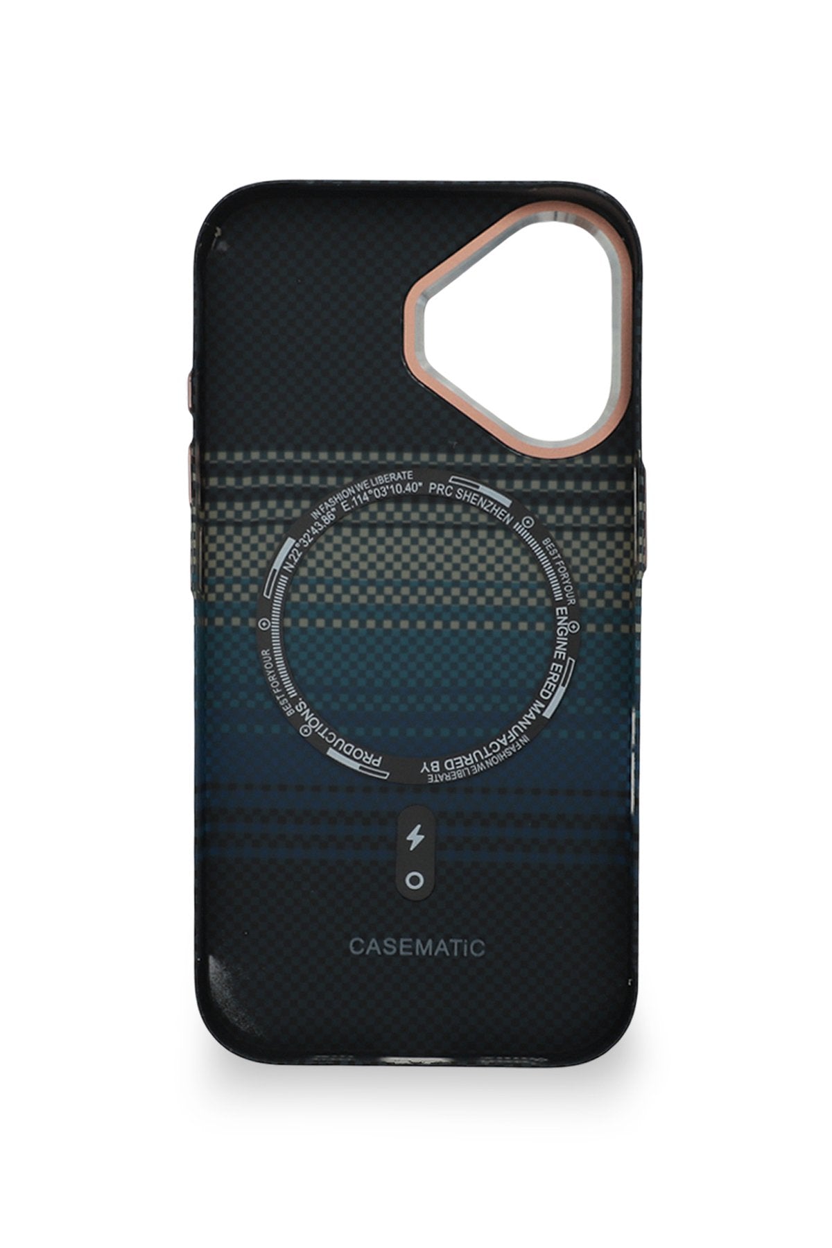 NeoWoven Case iPhone 17 Derin Mavi Akım