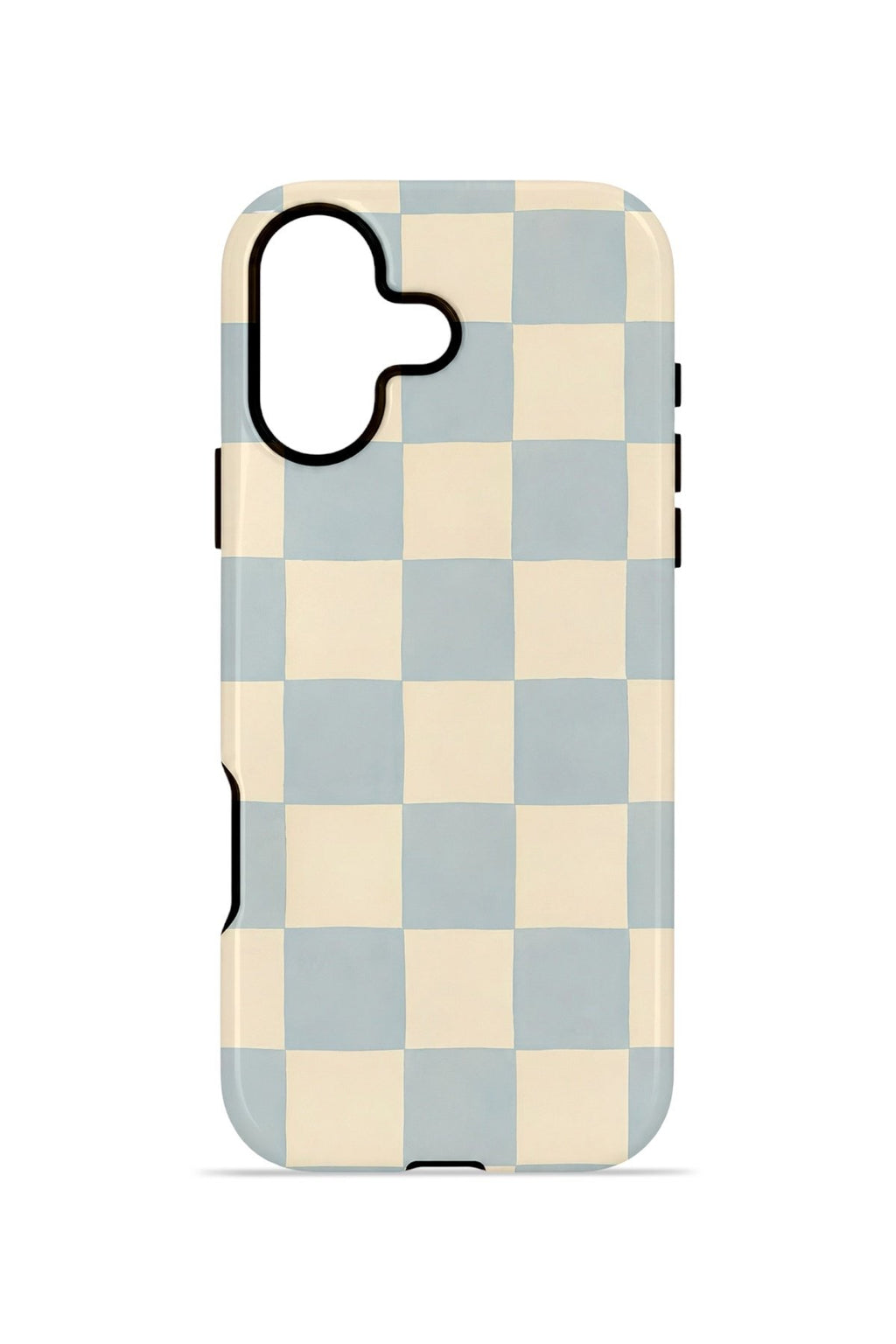 iPhone 16 Plus Vorian Çift Katmanlı Kılıf Powder Blue Checker