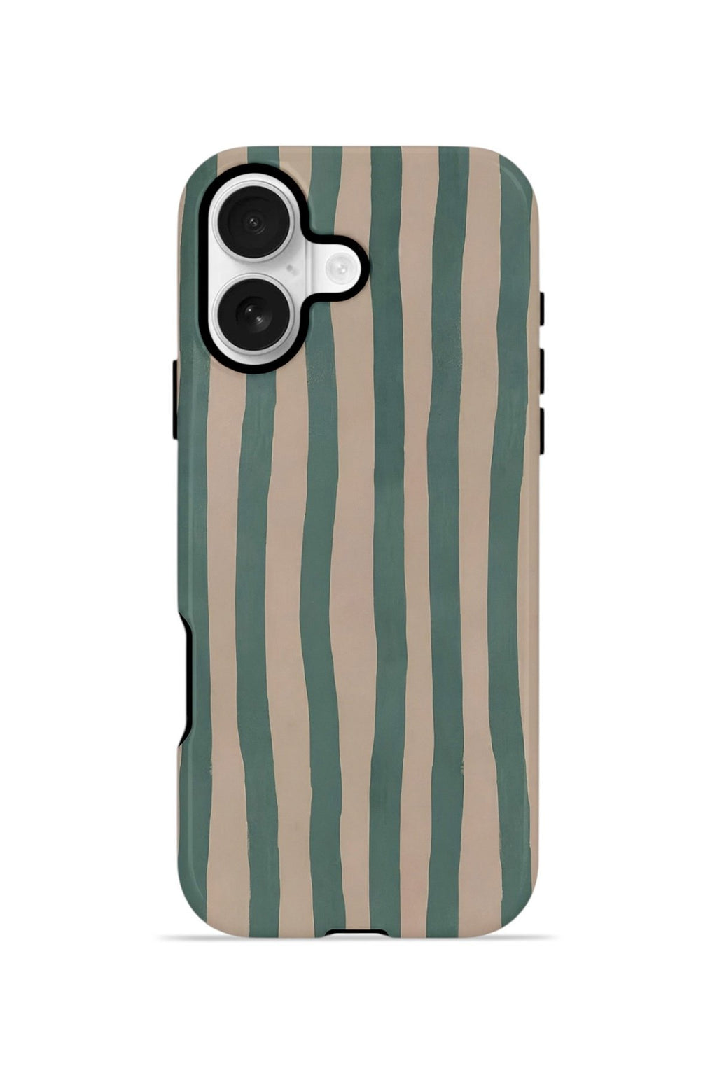 iPhone 17 Vorian Çift Katmanlı Kılıf Sage Riviera Stripe