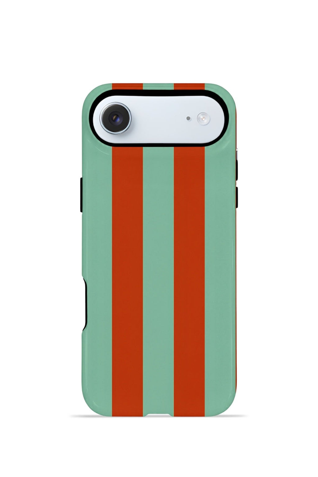 iPhone 17 Air Vorian Çift Katmanlı MagSafe Kılıf Terracotta Mint Stripe