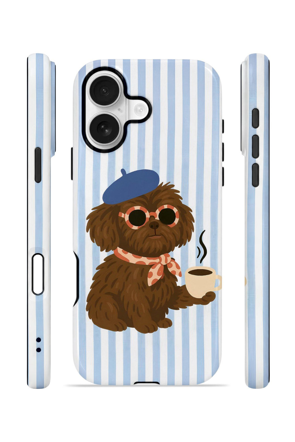 iPhone 16 Plus Vorian Çift Katmanlı Kılıf Cafe Dog Riviera
