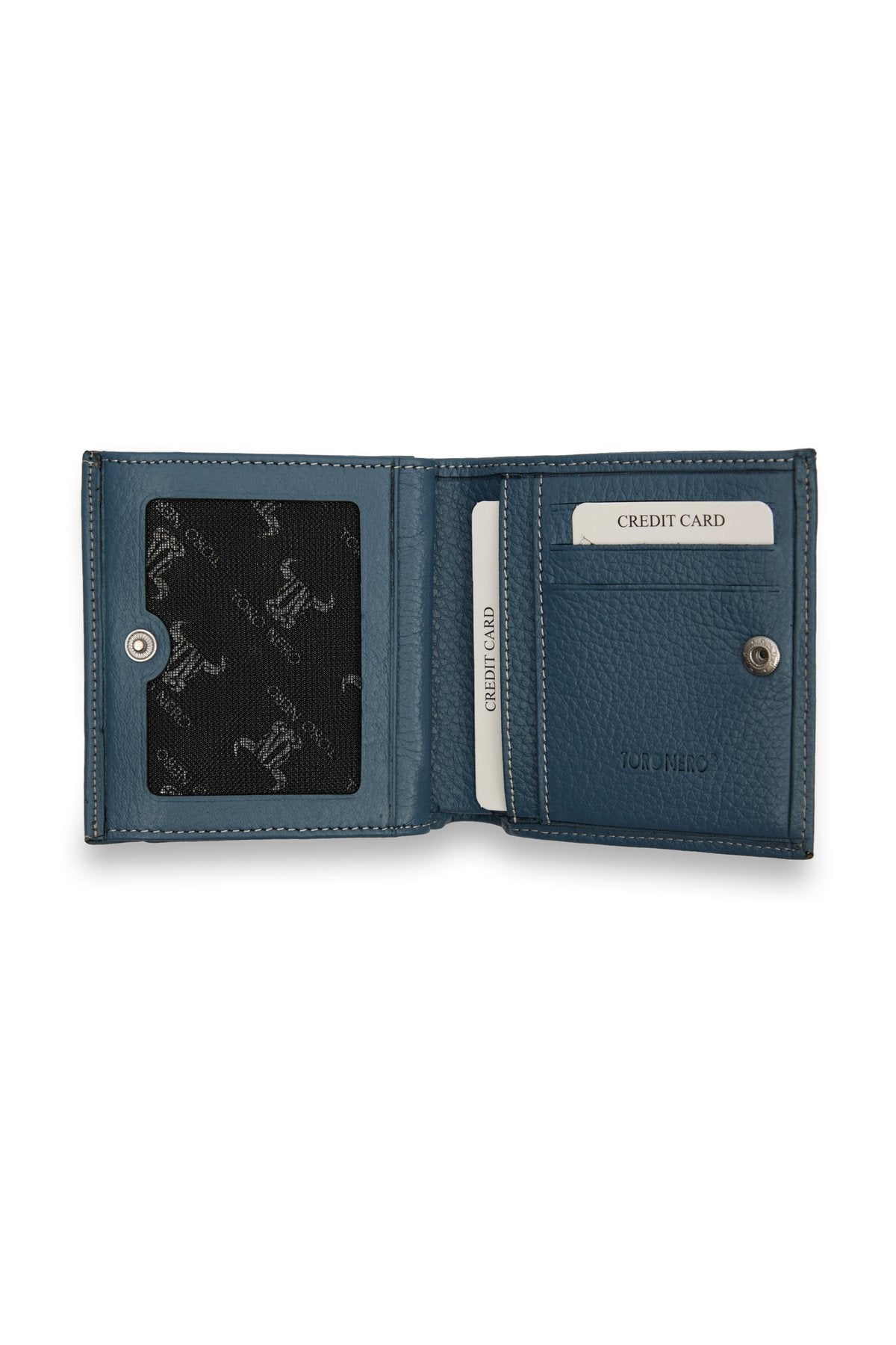 Mint Yeşili Bozuk Para Gözlü Hakiki Deri Mini Unisex Cüzdan Kartlık