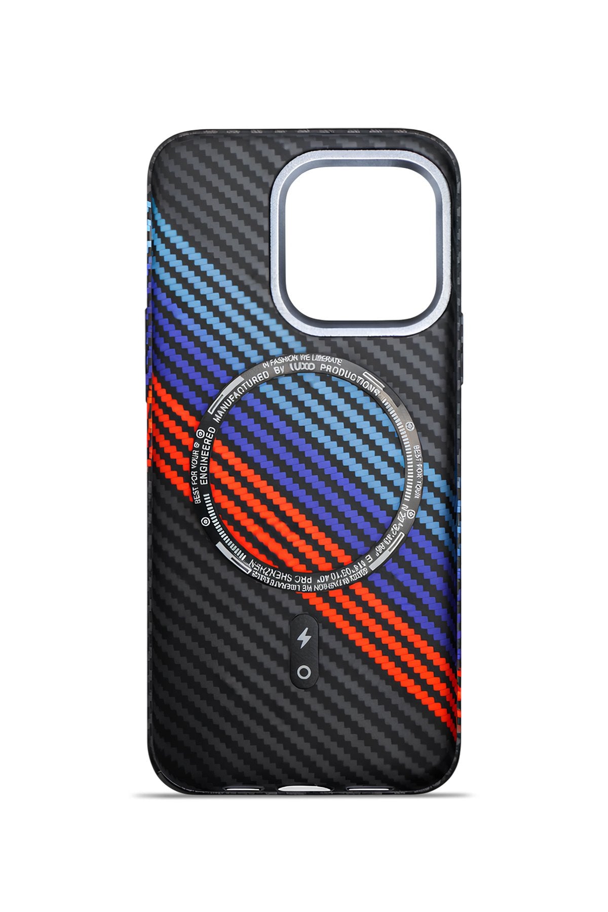 Nox Craft iPhone 13-14 MagSafe Karbon Kılıf Flux Line