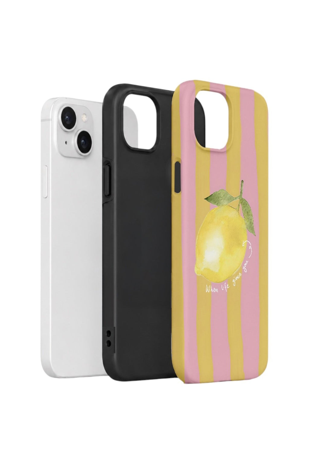 iPhone 13 Vorian Çift Katmanlı Kılıf Pink Lemon Muse
