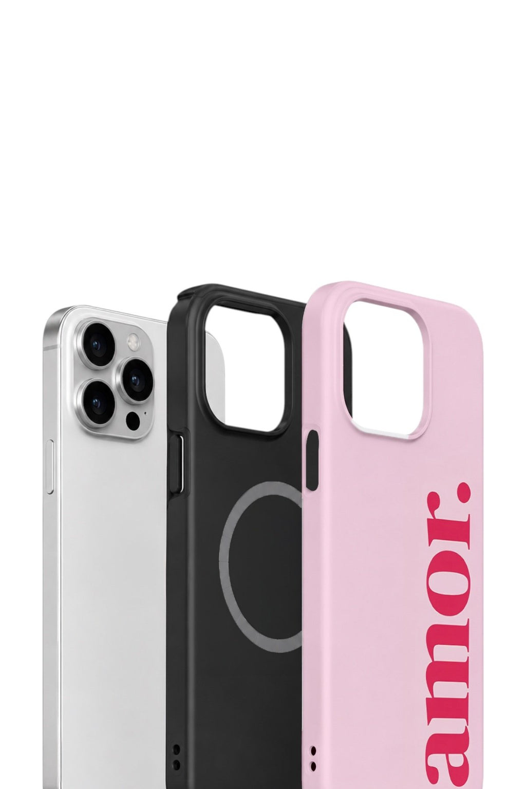 iPhone 15 Pro Vorian Çift Katmanlı MagSafe Kılıf Amour Pink