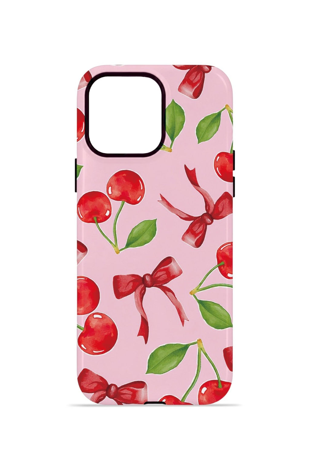 iPhone 12 Pro Max Vorian Çift Katmanlı Kılıf Cherry Ribbon Garden