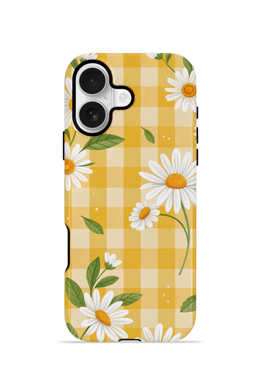 iPhone 17 Vorian Çift Katmanlı MagSafe Kılıf Daisy Picnic Gingham