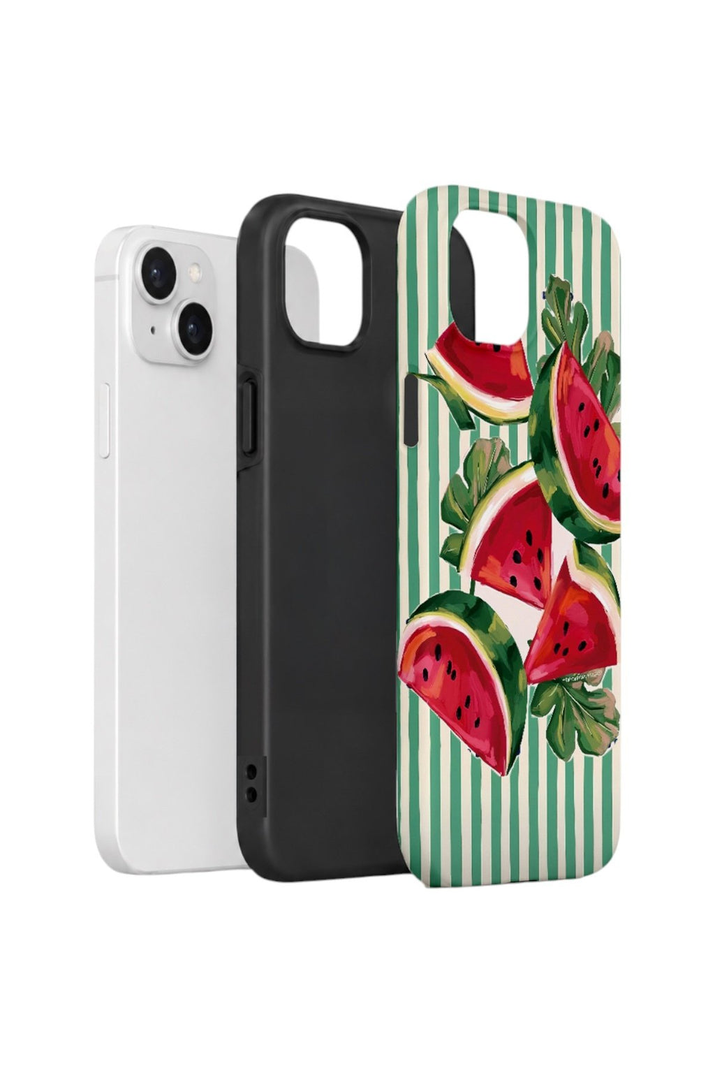 iPhone 13 Vorian Çift Katmanlı Kılıf Watermelon Cabana