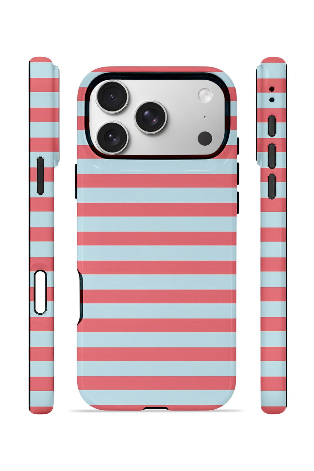 iPhone 17 Pro Max Vorian Çift Katmanlı Kılıf Candy Horizon Stripe