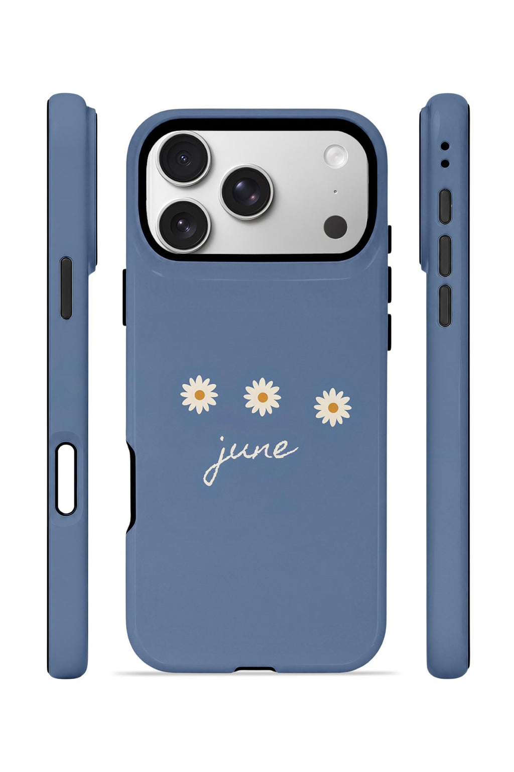 iPhone 17 Pro Vorian Çift Katmanlı Kılıf June Daisy Blue
