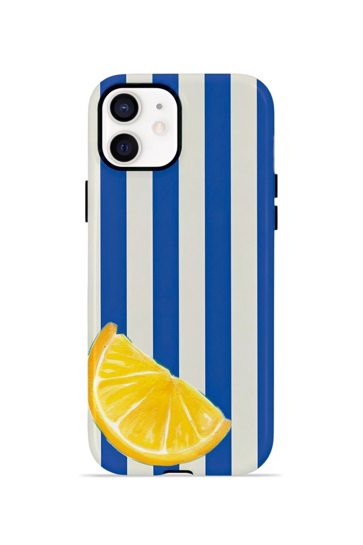 iPhone 12 Vorian Çift Katmanlı Kılıf Lemon Coast Stripe