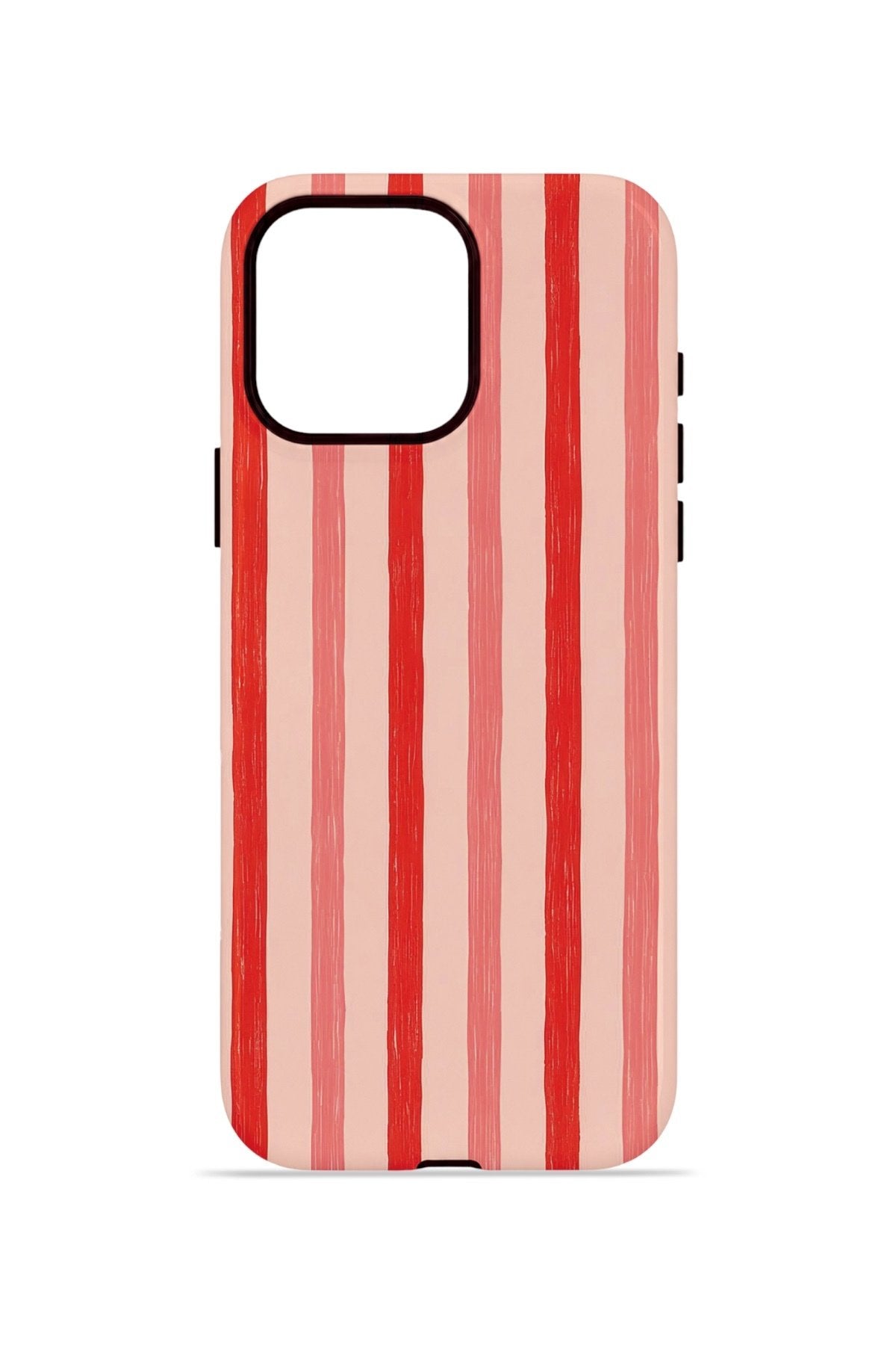 iPhone 15 Pro Vorian Çift Katmanlı MagSafe Kılıf Coral Cream Stripe