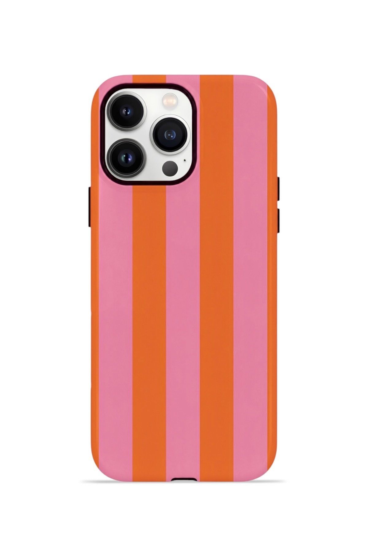 iPhone 13 Pro Vorian Çift Katmanlı Kılıf Tangerine Rose Stripe