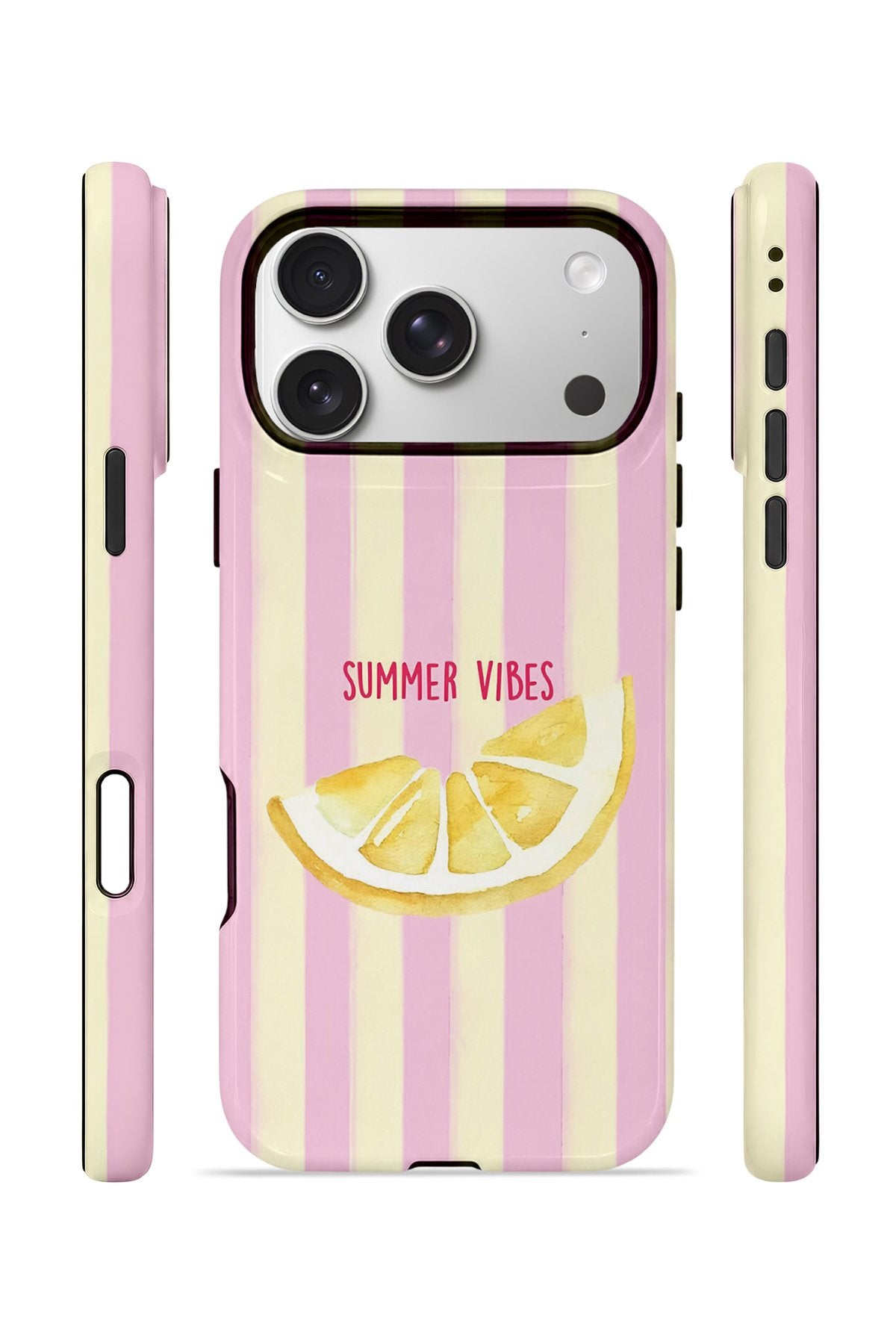 iPhone 17 Pro Max Vorian Çift Katmanlı MagSafe Kılıf Summer Vibes Lemon