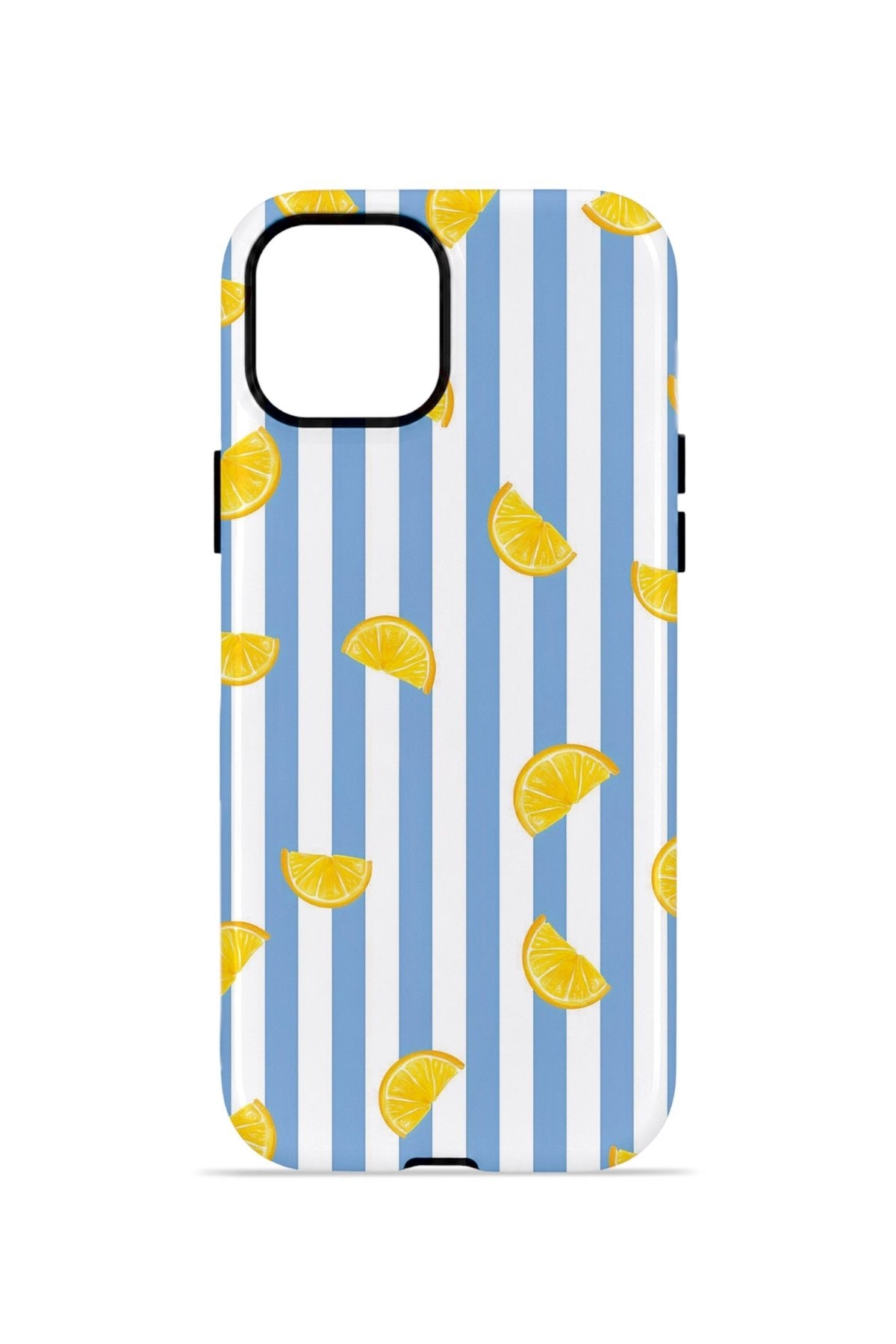 iPhone 11 Vorian Çift Katmanlı Kılıf Lemon Confetti Blue