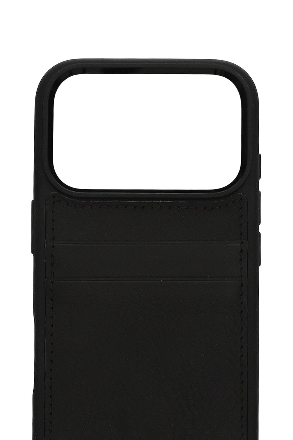 Vintage Wallet Kartlıklı Premium Deri Kılıf iPhone 17 Pro Max Mat Siyah