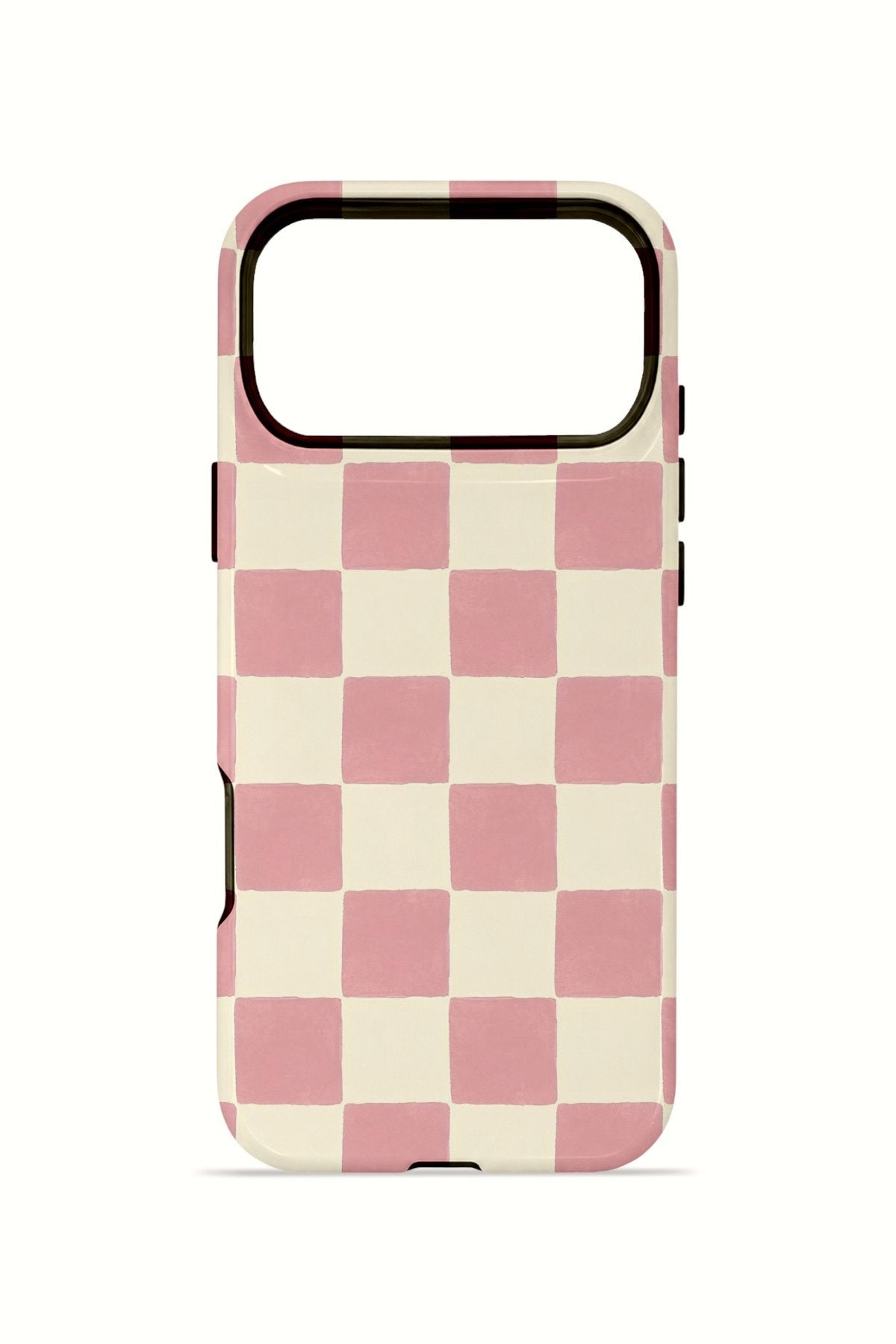 iPhone 17 Pro Max Vorian Çift Katmanlı MagSafe Kılıf Blush Checker