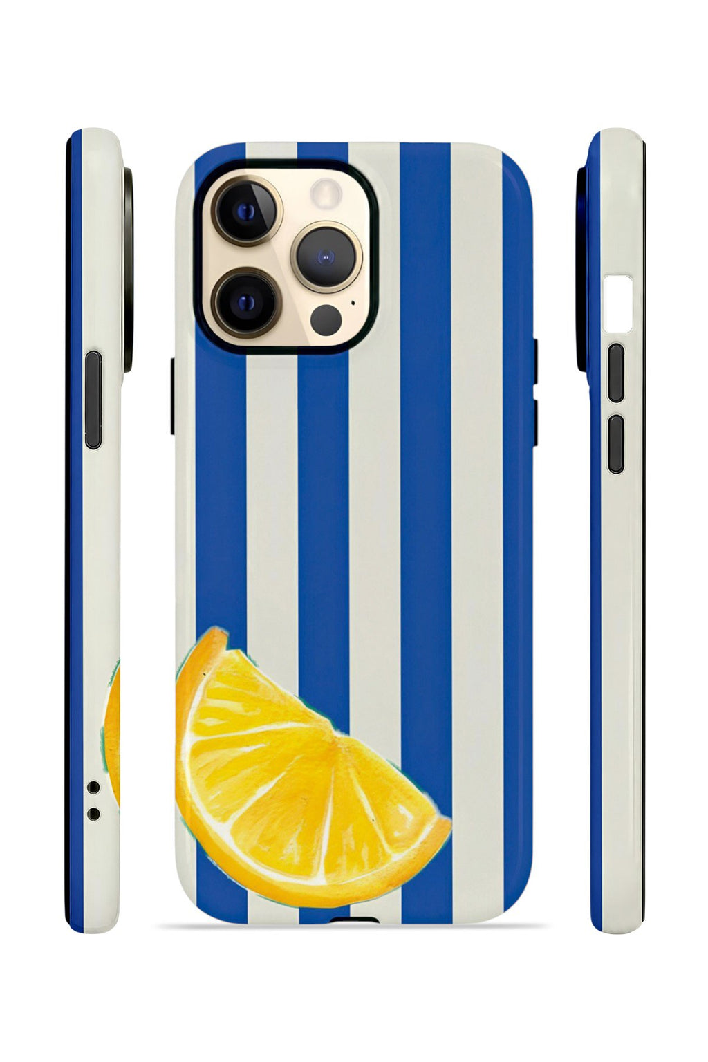 iPhone 12 Pro Max Vorian Çift Katmanlı MagSafe Kılıf Lemon Coast Stripe