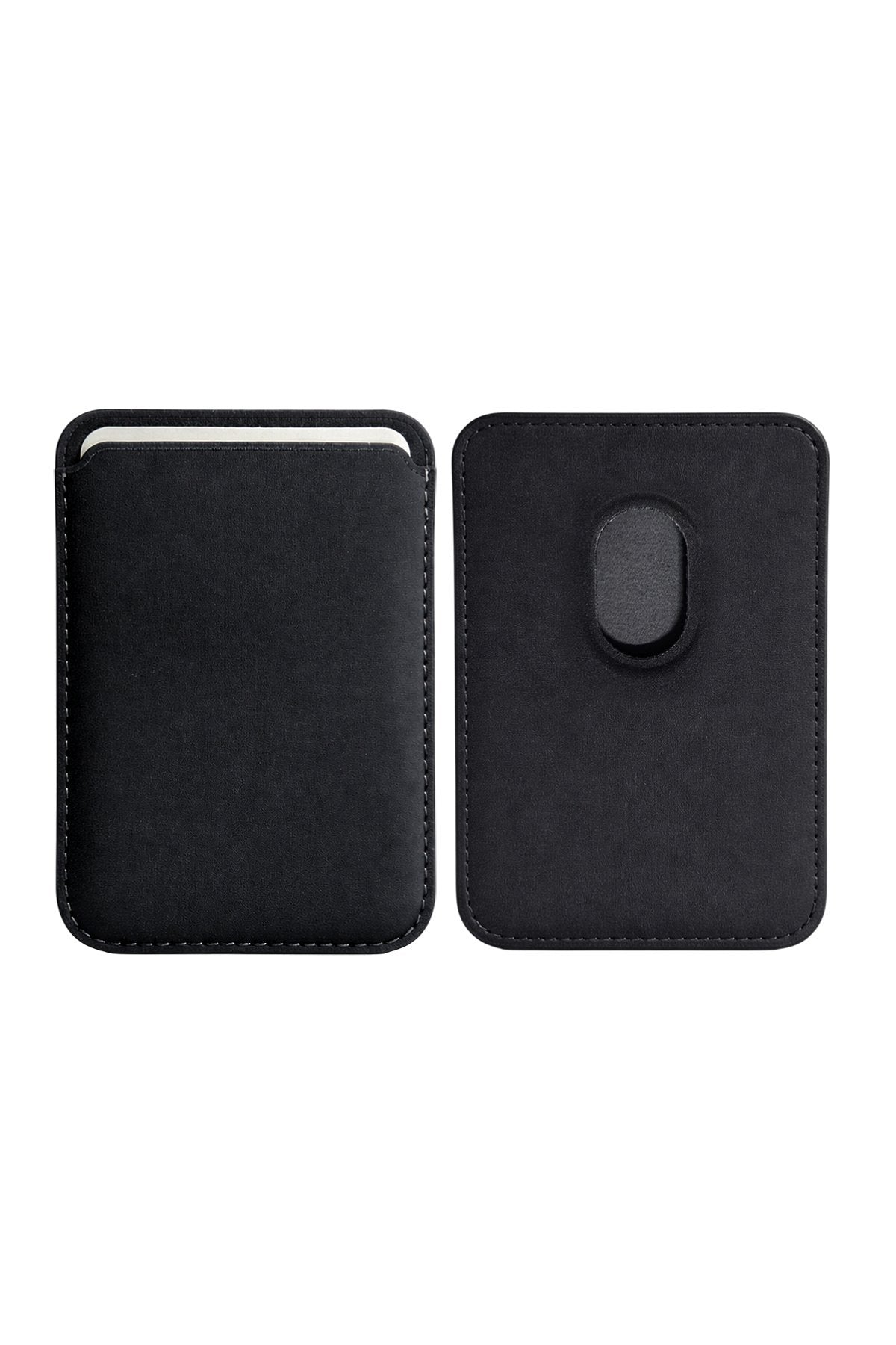 Aurevia Suede Black (Siyah) Magsafe Kartlık