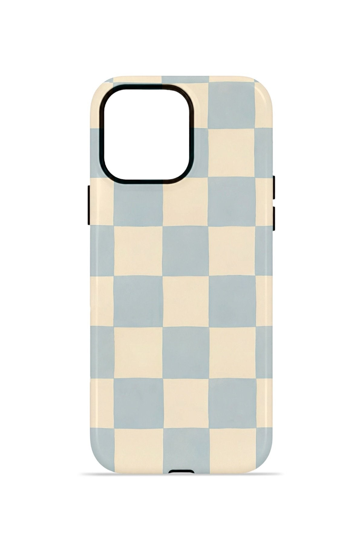iPhone 13 Pro Max Vorian Çift Katmanlı Kılıf Powder Blue Checker