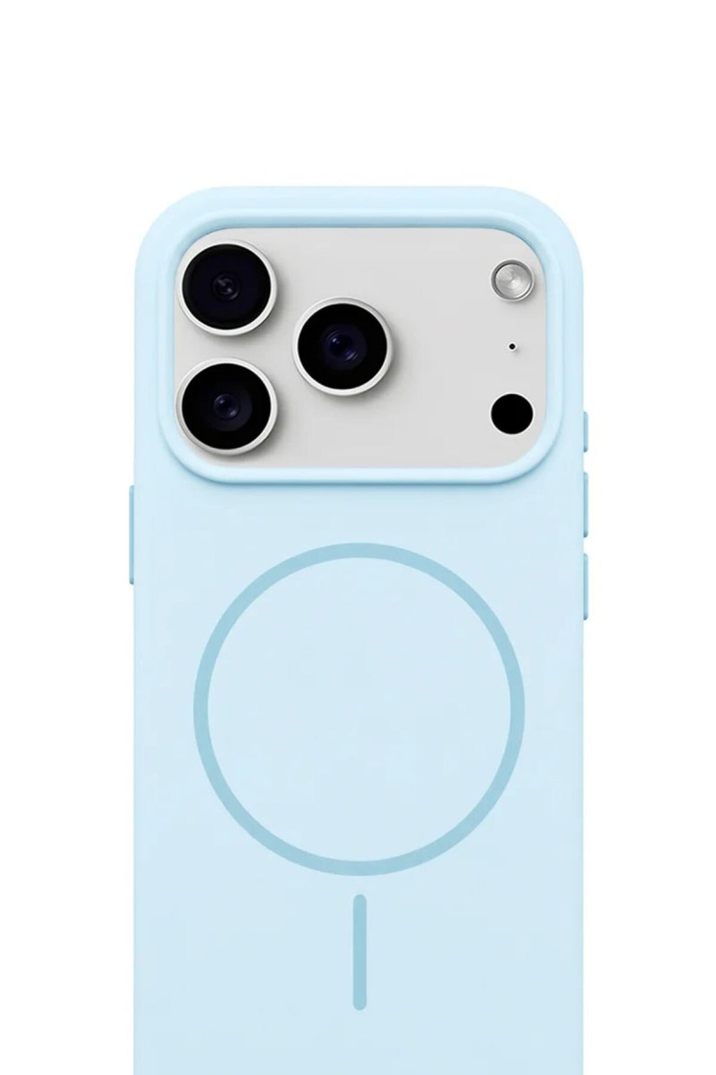 iPhone 17 Pro 6.3" Mag Core Akıllı MagSafe Animasyonlu Silikon Kılıf Açık Mavi