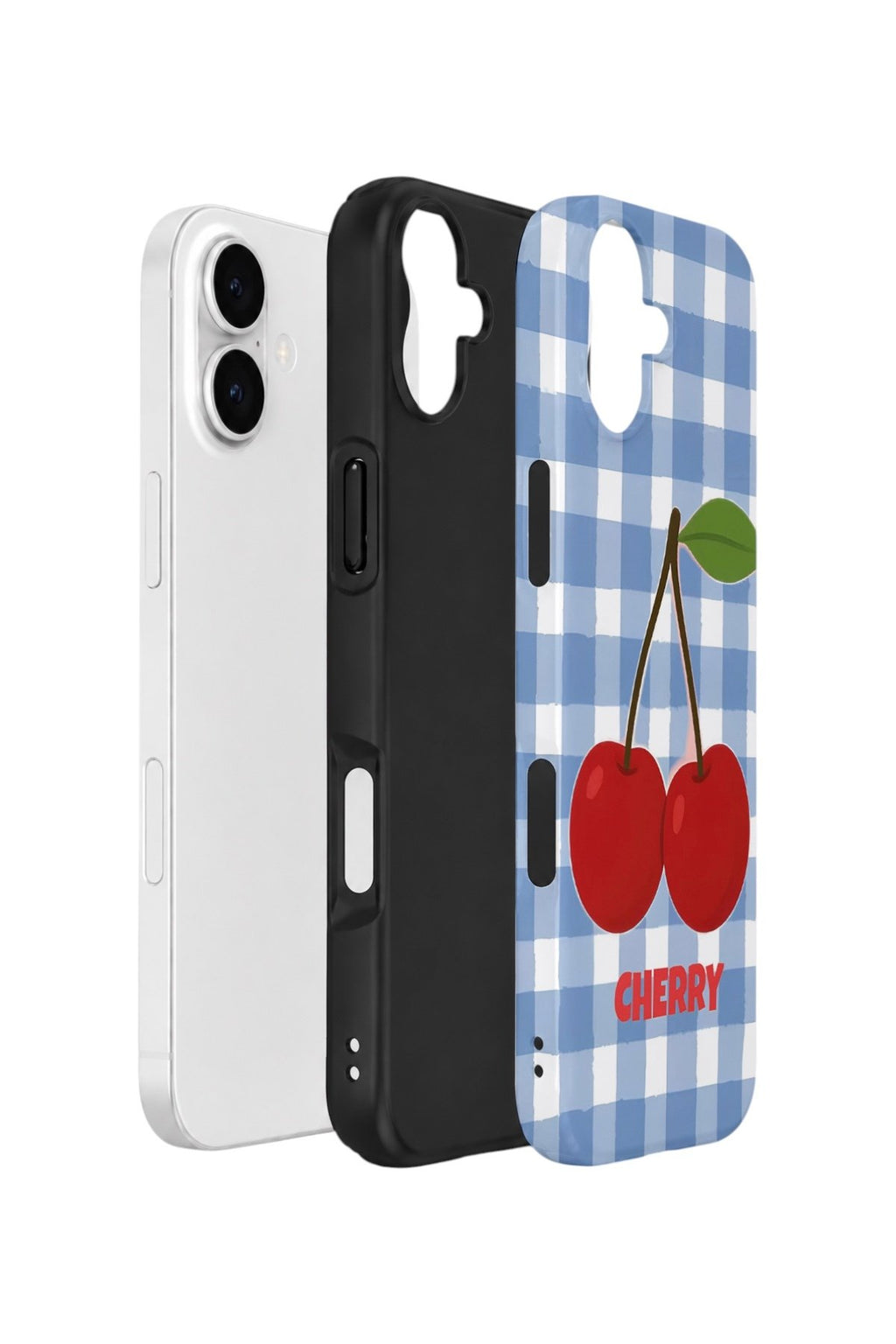 iPhone 17 Vorian Çift Katmanlı Kılıf Cherry Picnic