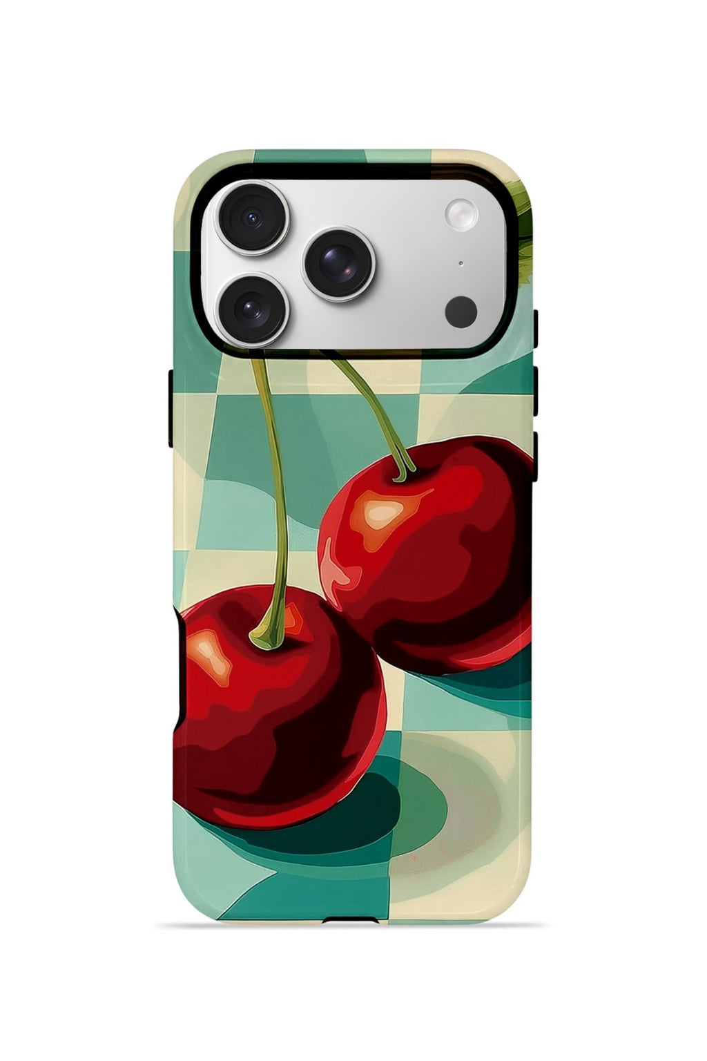 iPhone 17 Pro Max Vorian Çift Katmanlı MagSafe Kılıf Retro Cherry Pop
