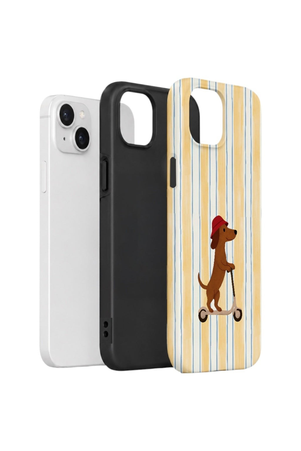 iPhone 13 Vorian Çift Katmanlı Kılıf Dachshund Riviera