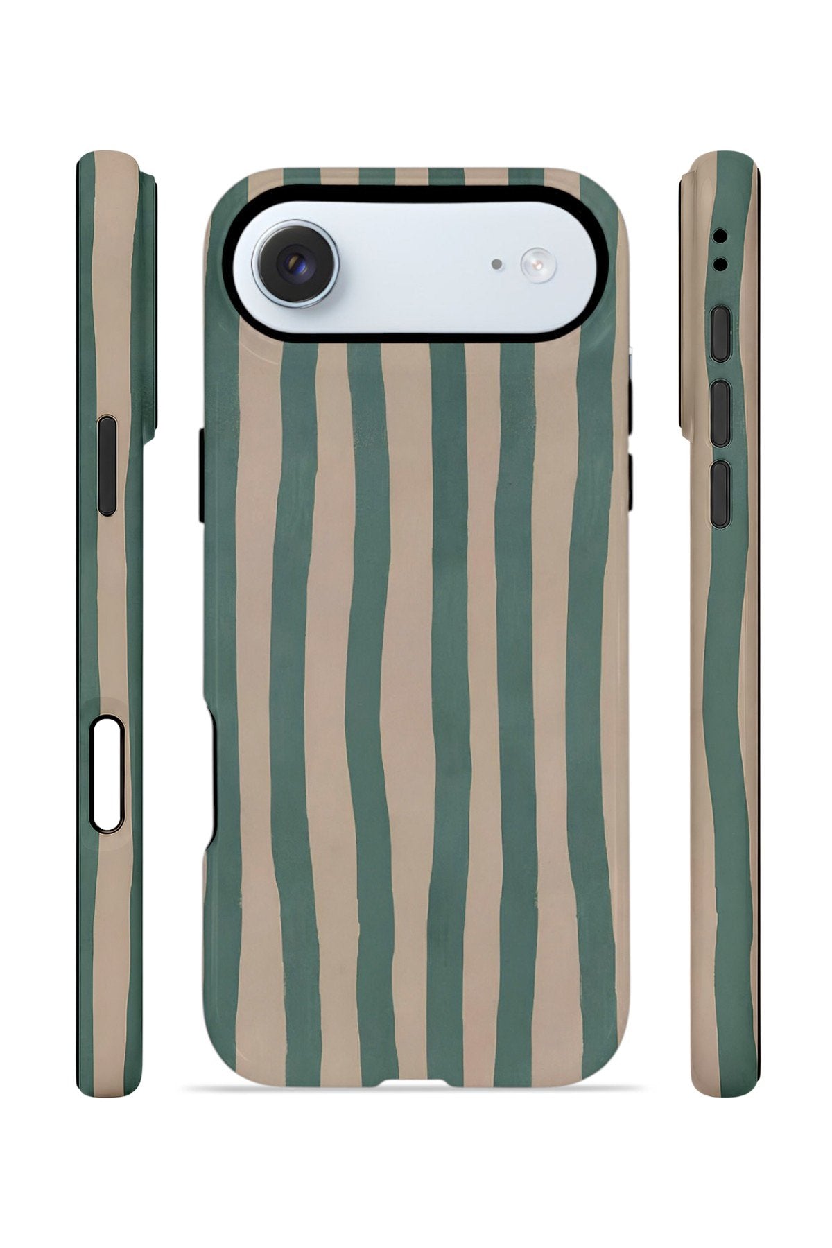 iPhone 17 Air Vorian Çift Katmanlı Kılıf Sage Riviera Stripe