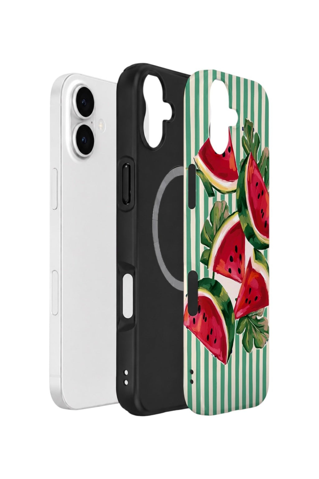 iPhone 17 Vorian Çift Katmanlı MagSafe Kılıf Watermelon Cabana