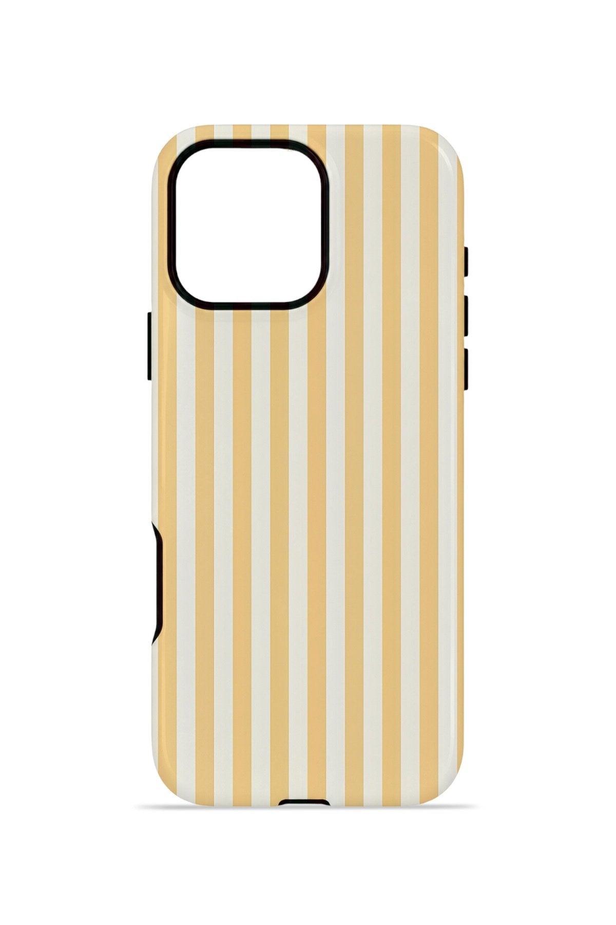 iPhone 16 Pro Max Vorian Çift Katmanlı MagSafe Kılıf Vanilla Pinstripe