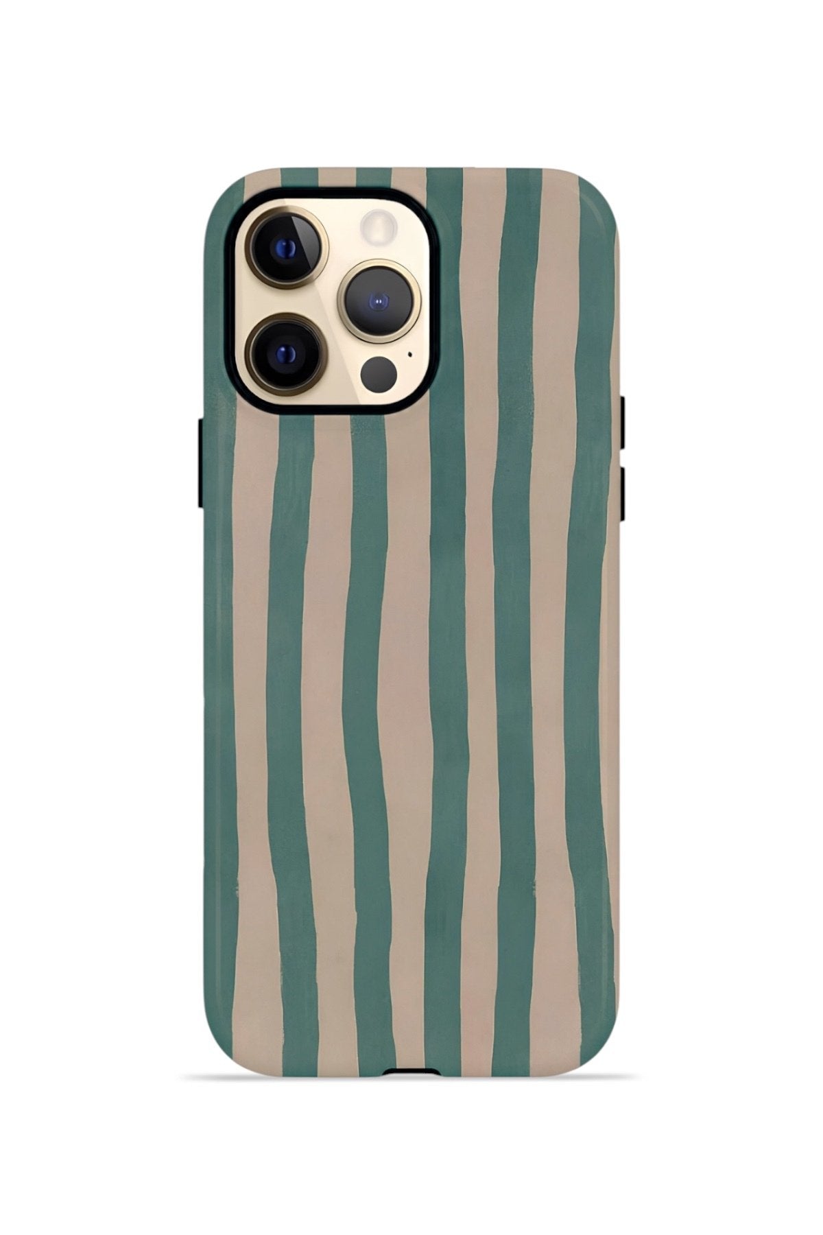 iPhone 12 Pro Max Vorian Çift Katmanlı MagSafe Kılıf Sage Riviera Stripe