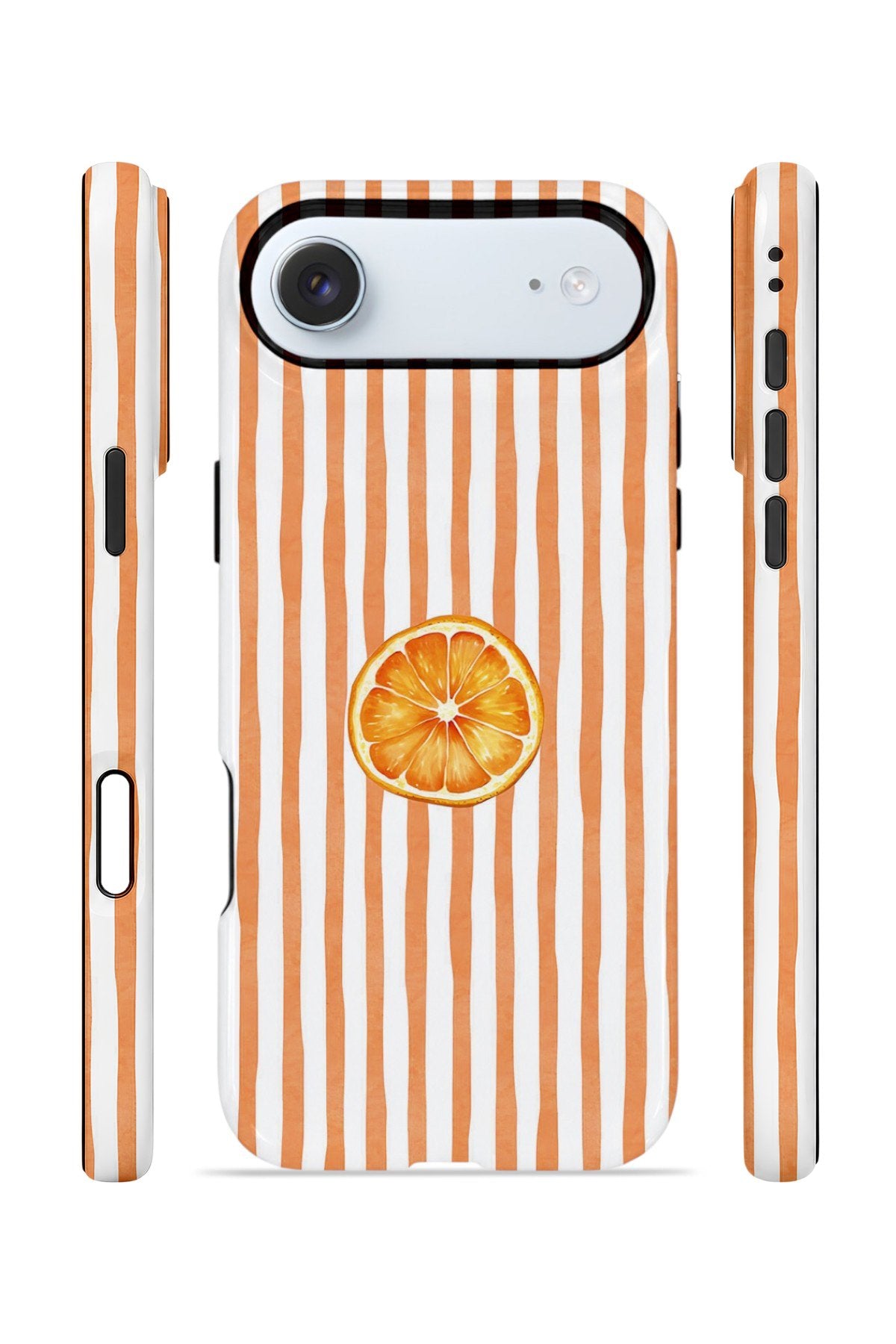 iPhone 17 Air Vorian Çift Katmanlı Kılıf Orange Slice Stripe