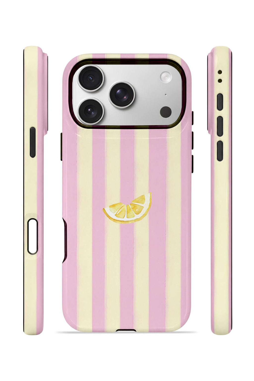 iPhone 17 Pro Vorian Çift Katmanlı Kılıf Lemon Charm Pink