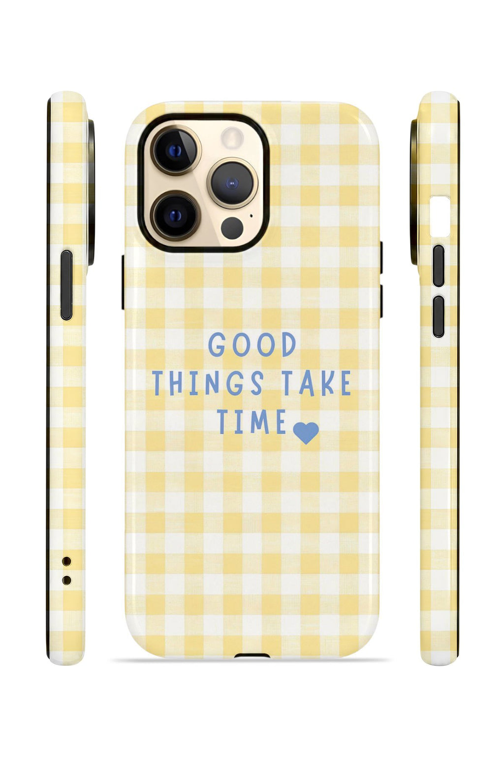 iPhone 13 Pro Max Vorian Çift Katmanlı Kılıf Good Things Gingham