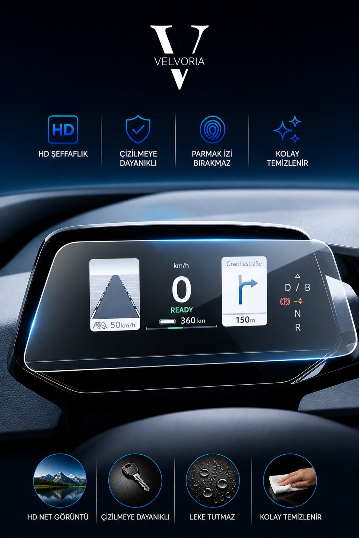 Volkswagen ID.3 Gösterge Paneli Esnek Nano Ekran Koruyucu