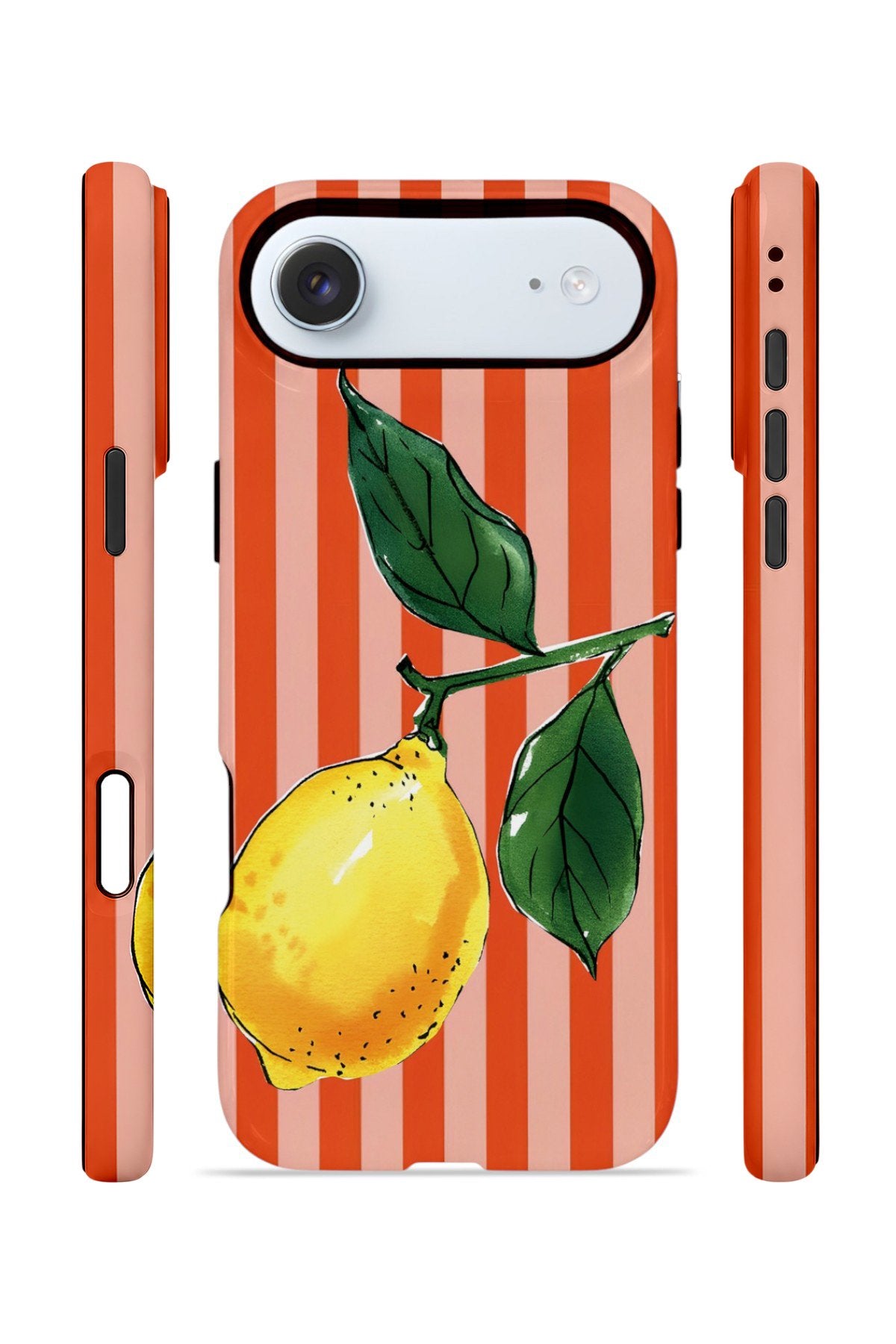 iPhone 17 Air Vorian Çift Katmanlı Kılıf Sicilian Lemon Red Stripe