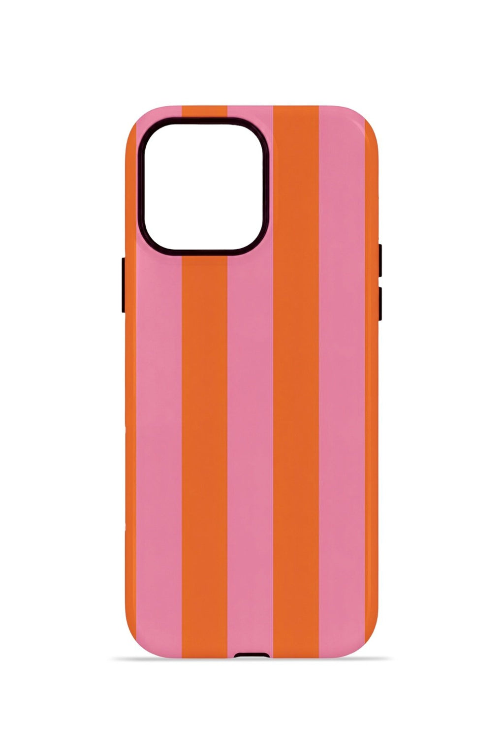 iPhone 14 Pro Max Vorian Çift Katmanlı MagSafe Kılıf Tangerine Rose Stripe