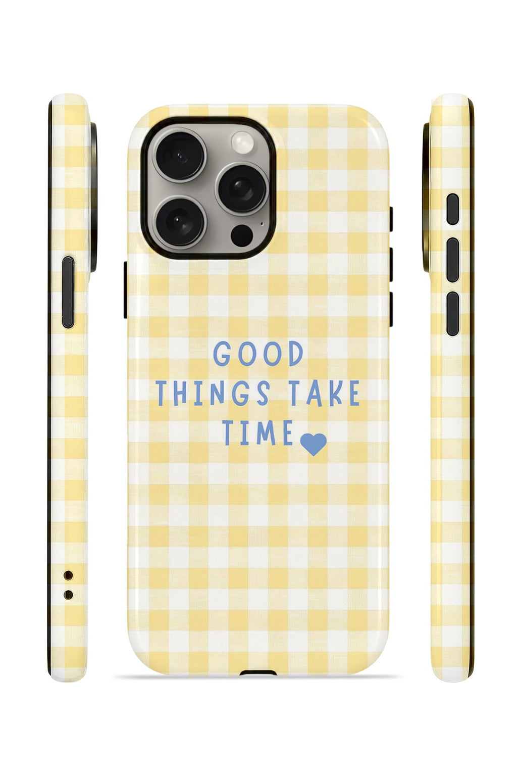 iPhone 15 Pro Max Vorian Çift Katmanlı MagSafe Kılıf Good Things Gingham