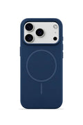 iPhone 17 Pro Max Mag Core Akıllı MagSafe Animasyonlu Silikon Kılıf Lacivert
