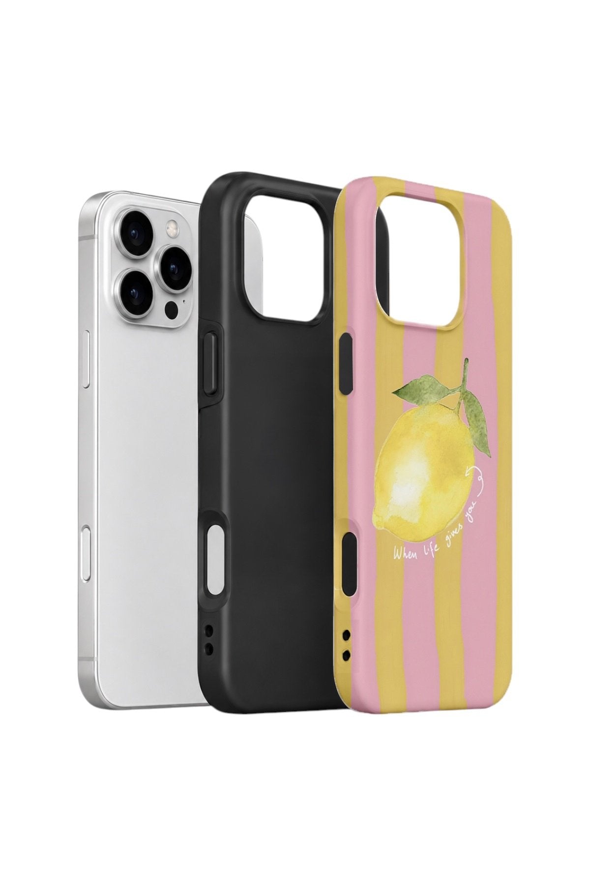 iPhone 16 Pro Vorian Çift Katmanlı Kılıf Pink Lemon Muse