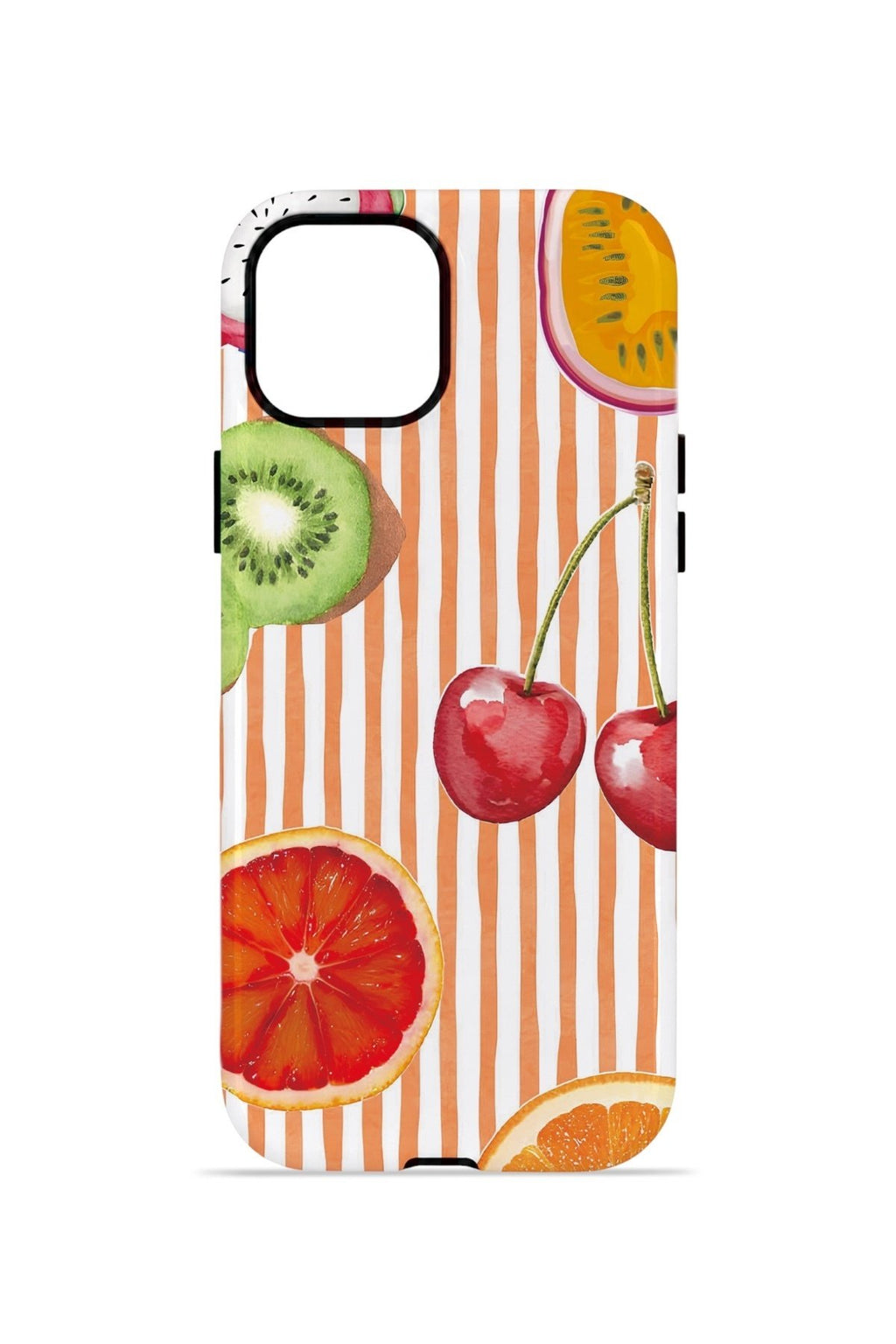 iPhone 11 Vorian Çift Katmanlı Kılıf Tutti Frutti Stripe