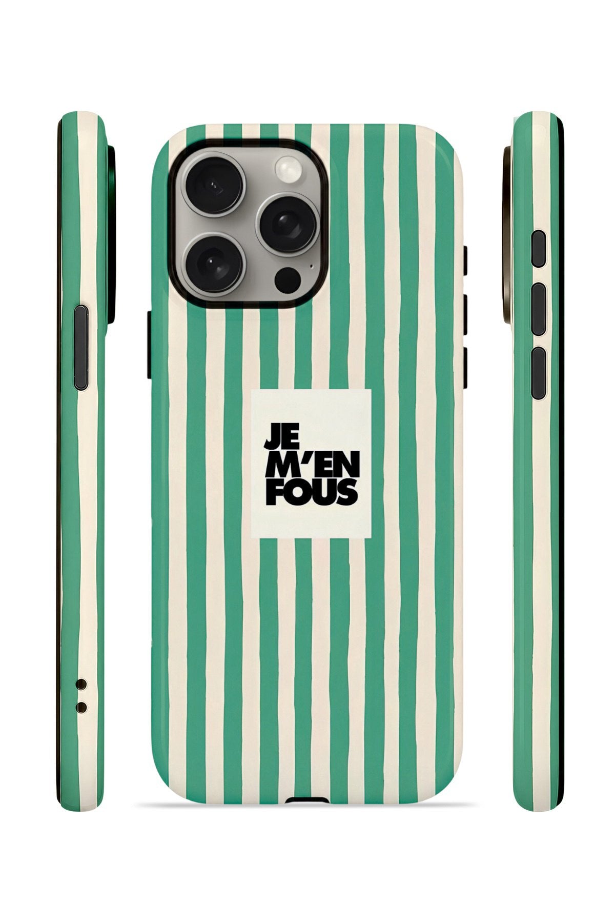iPhone 15 Pro Max Vorian Çift Katmanlı MagSafe Kılıf Je M En Fous Green